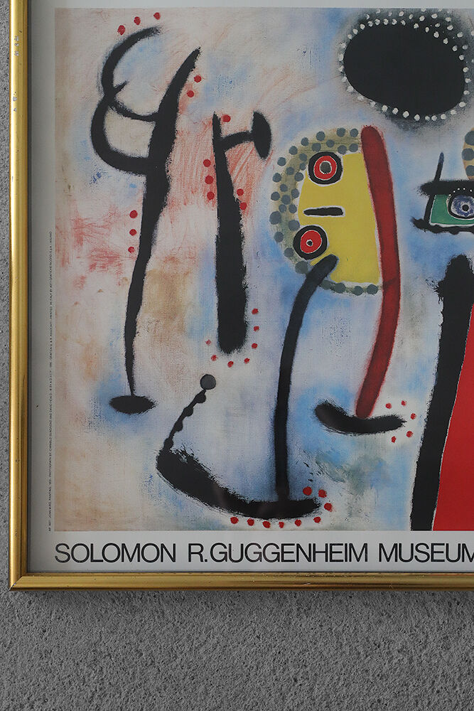 Joan Miró, Exhibition Poster Solomon R. Guggenheim Museum, Nowy Jork, Framed