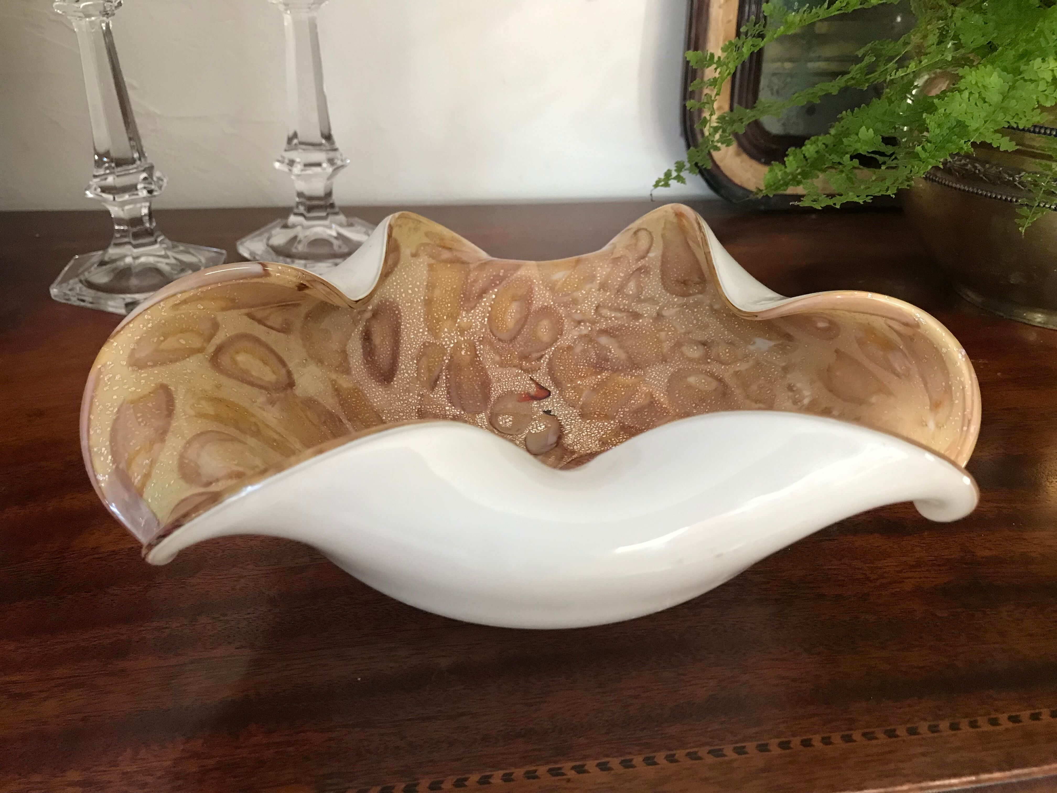 Vide-poches en verre de Murano vintage