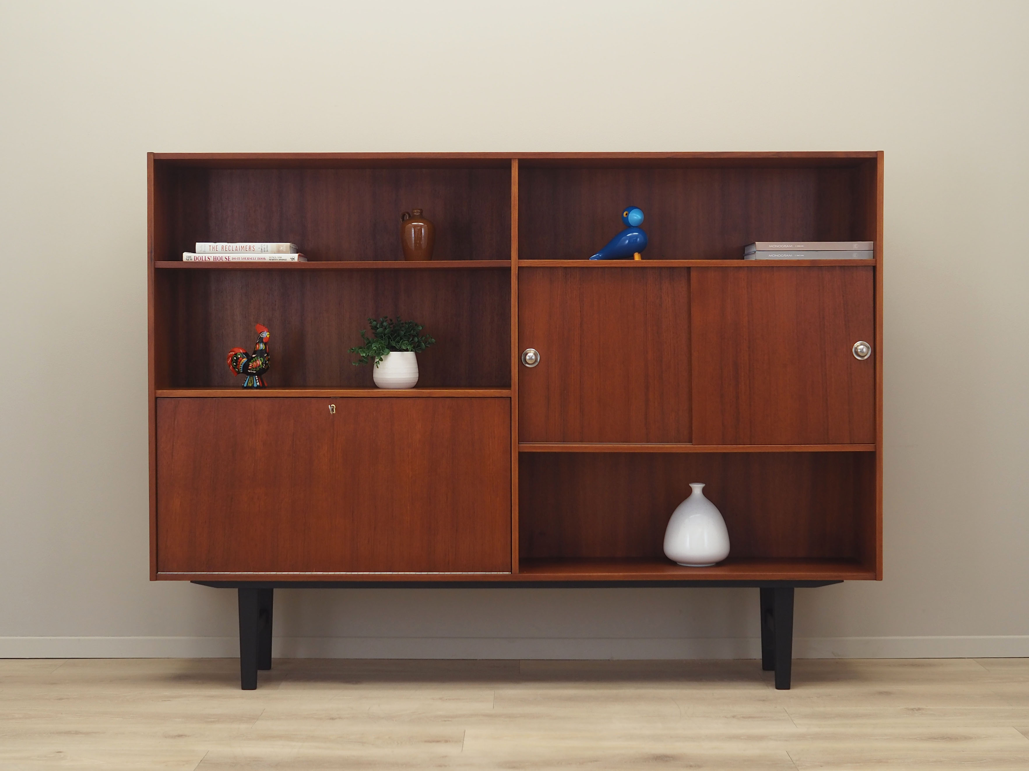Teak bookcase, Danish design, 1970s, production: Denmark