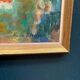 Original Swedish Oil on Canvas – “Hilly Landscape with Houses” by Lalla Blecher – Signed – Vintage & Framed