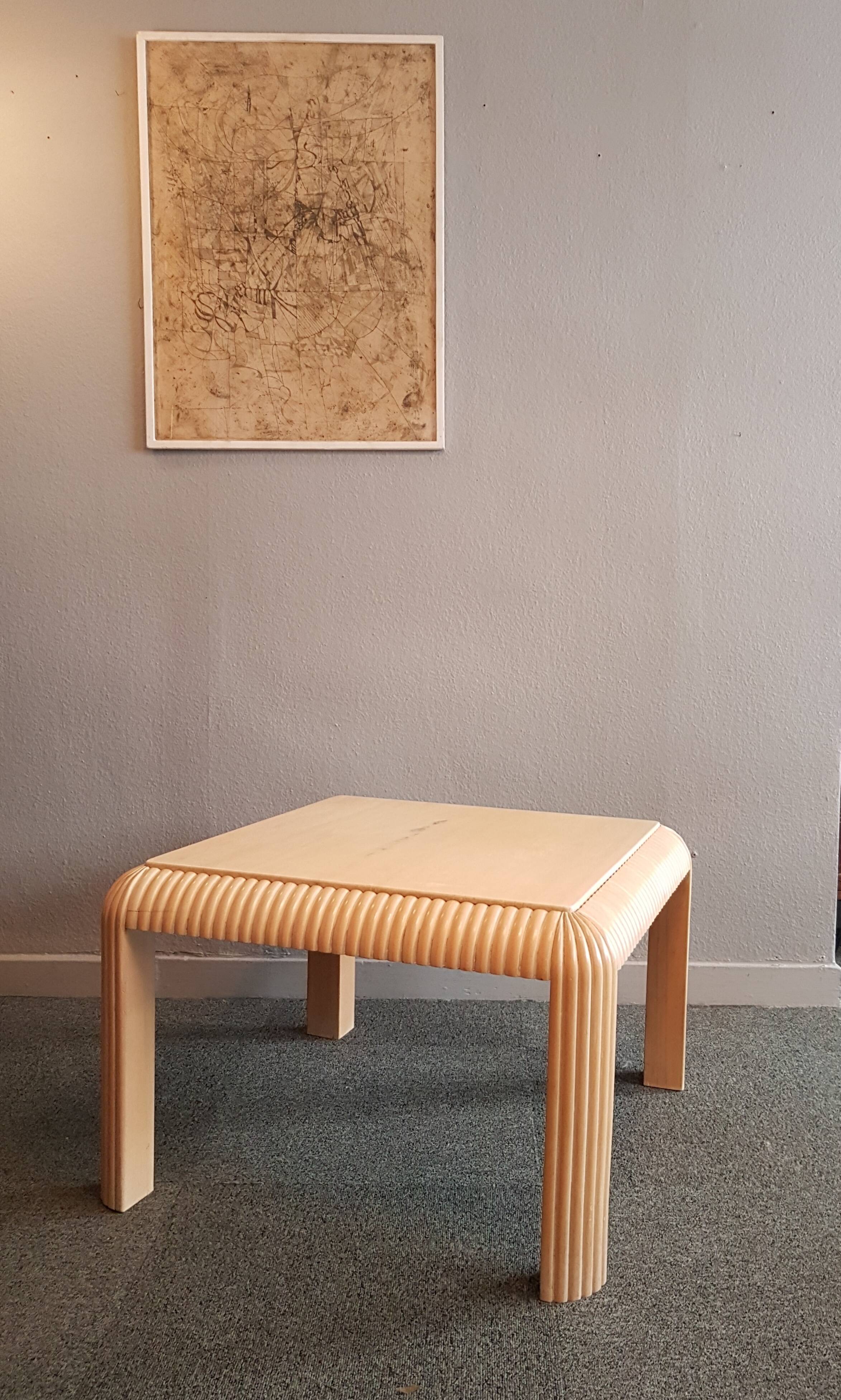 Italian travertine coffee table