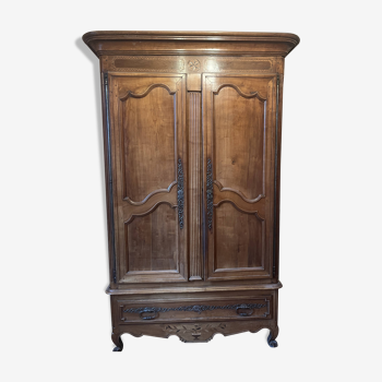 18th century walnut wardrobe