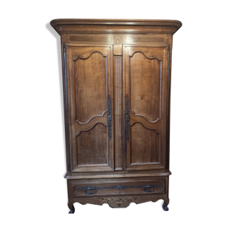 18th century walnut wardrobe