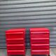 Pair of Kartell 4-drawer cabinets, designed by Simon Fussell, 1970s/8