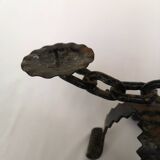 Brutalist style candlestick holder