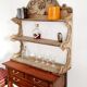 Carved 1900s wall or table shelf
