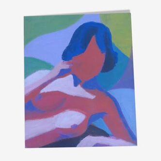 Canvas portrait of woman