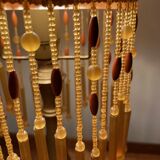 Glass and bronze lamp