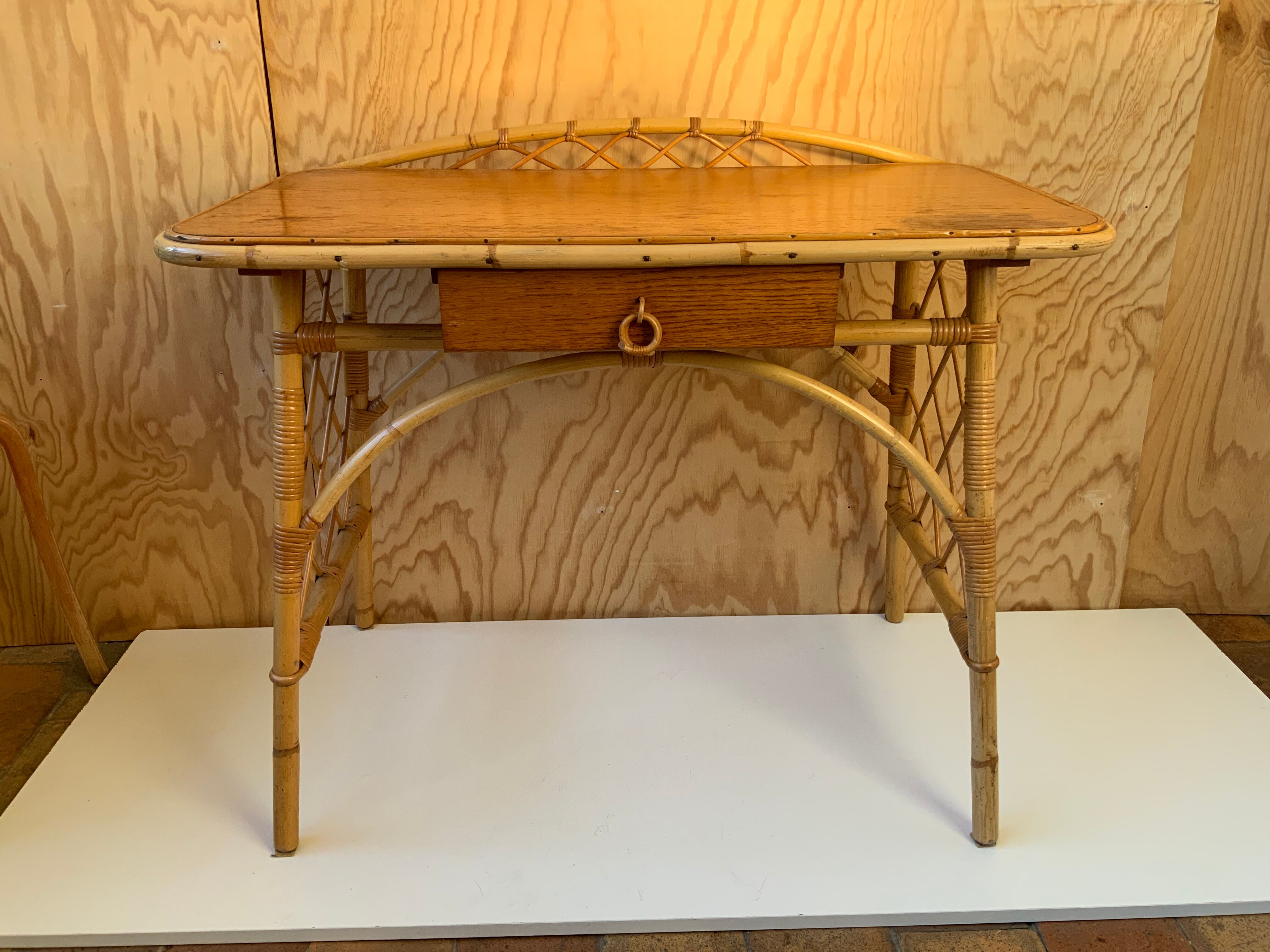 Rattan desk