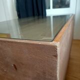 Table basse vitrée