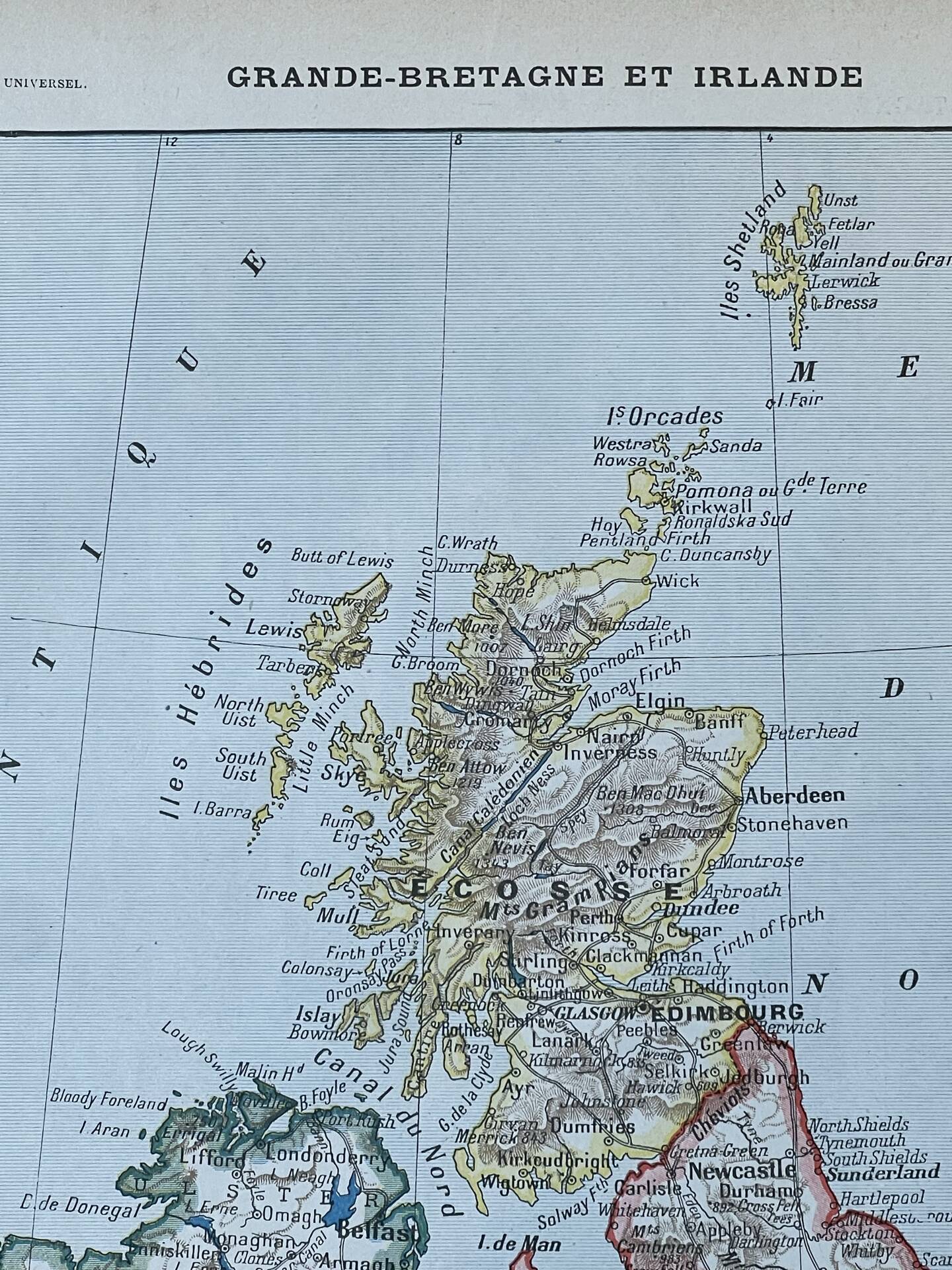 Map of Great Britain and Ireland - 20x29cm