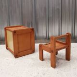 Baumann chair and shelf set for children, vintage