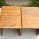 Coffee table and 4 stools set les arcs 1800 by Charlotte Perriand