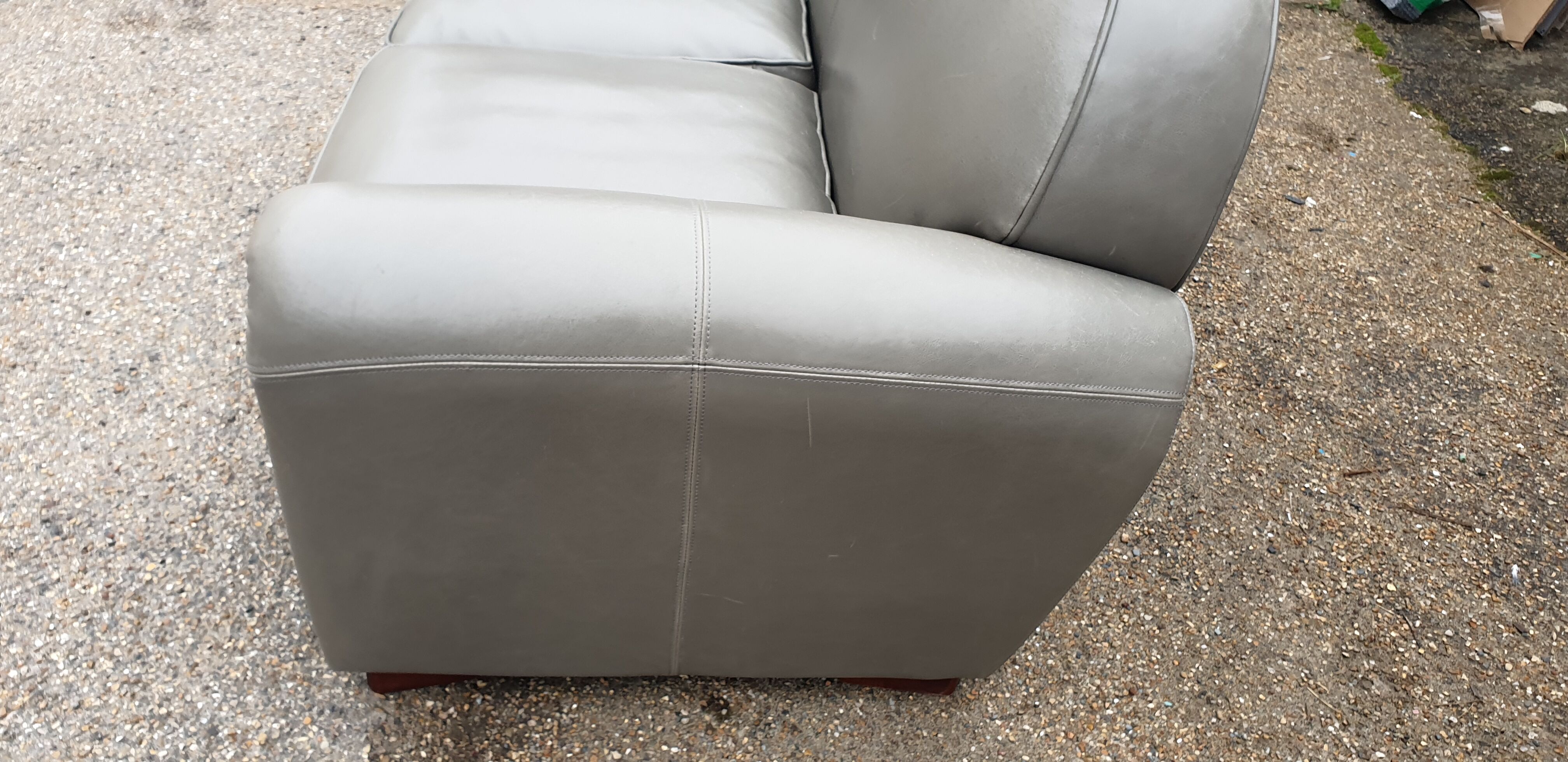 Leather club sofa