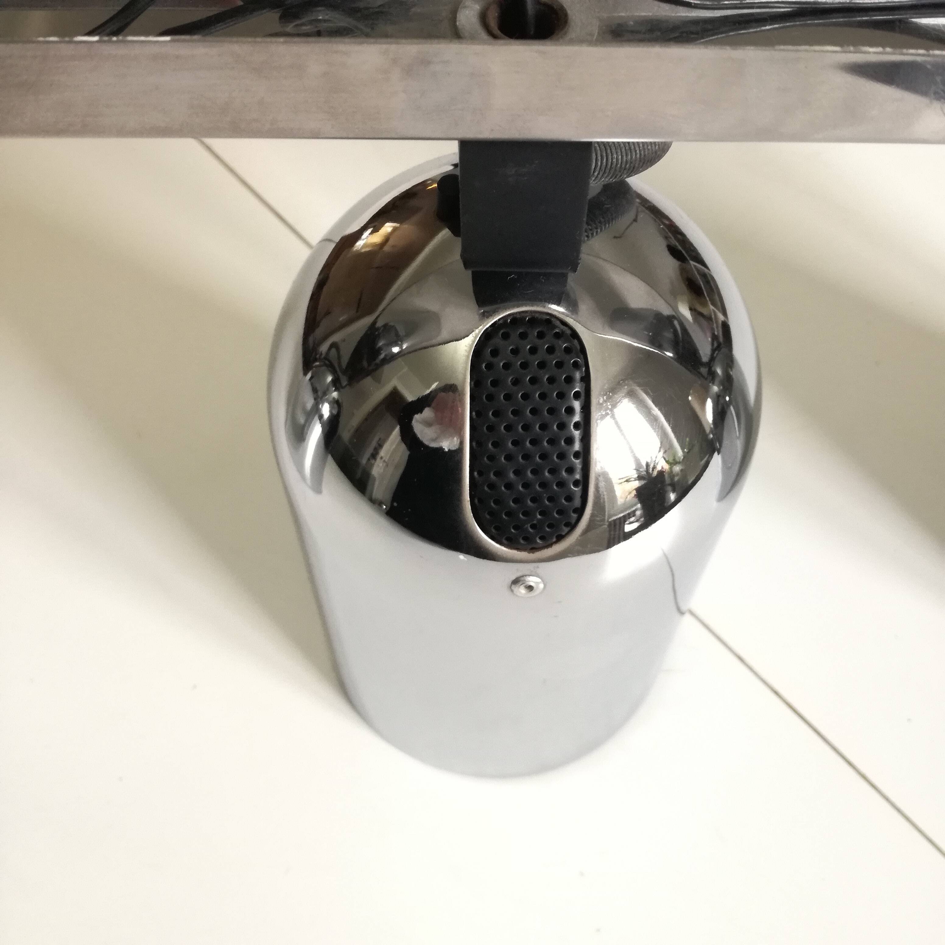 Chrome ramp with 3 adjustable spotlights, 1970