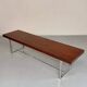 Ancienne et XXL table basse design italien année 70 placage palissandre