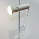 Table lamp model A4 in marble and steel by Alain Richard