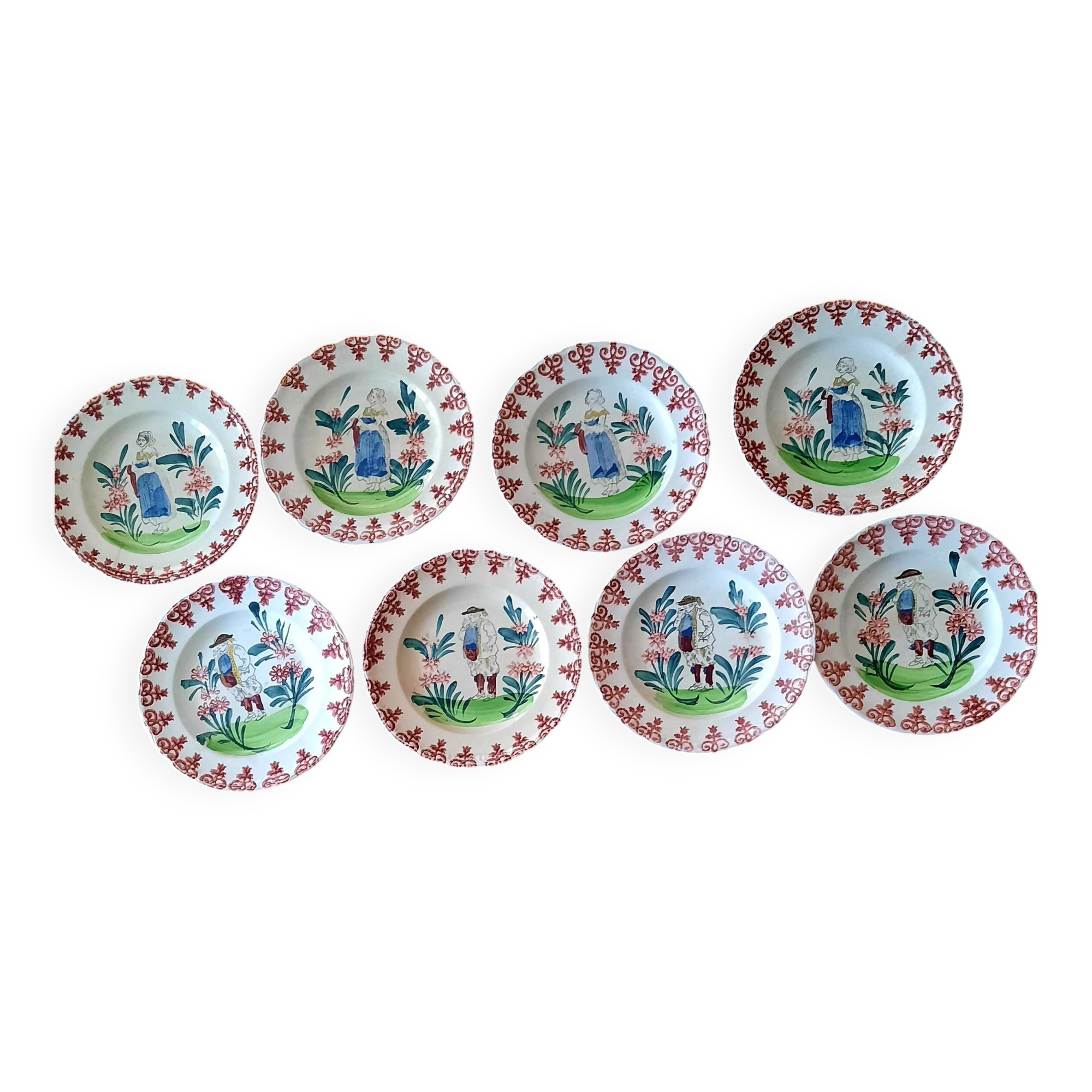 8 dessert plates l'Amandinoise