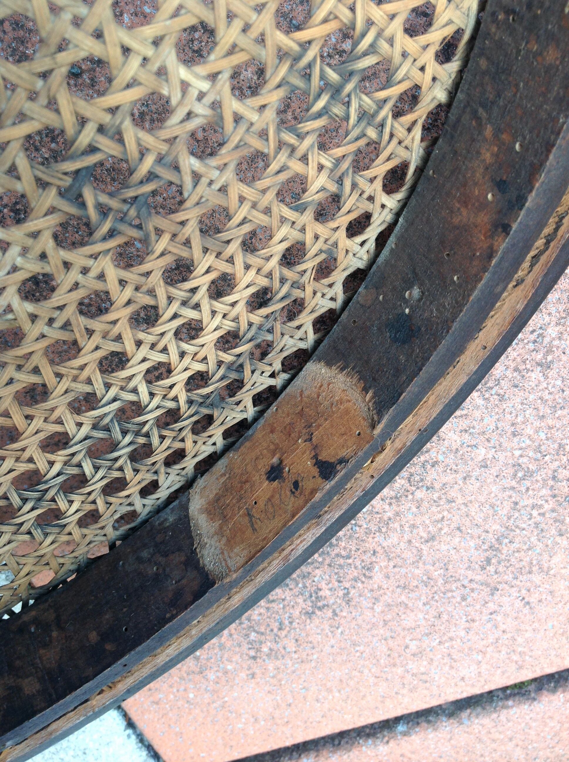 Fischel bistro chair with cannate / vintage seat 30s-40s