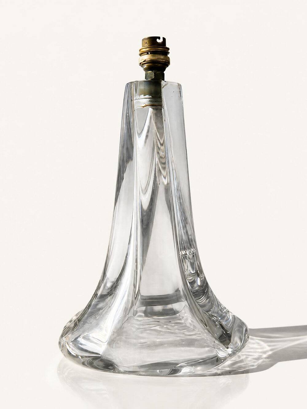 DAUM lamp base Nancy France in signed crystal – 30 cm