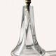 DAUM lamp base Nancy France in signed crystal – 30 cm
