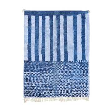 Modern Moroccan carpet blue contemporary art 240x340cm