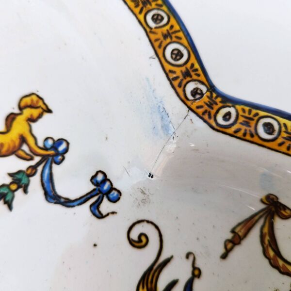Plat de service Faïence de Gien ancien