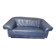Blue leather sofa