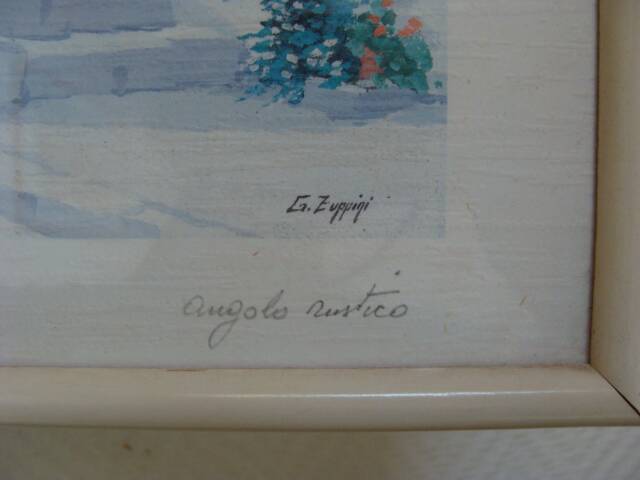 Tableau, lithograph by Giogino Zuppini signed.