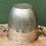 Art deco champagne bucket in silver metal