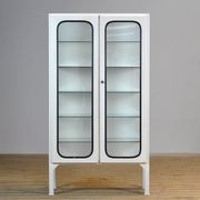 Armoire à pharmacie vintage en fer et verre, années 1970