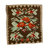 Turkish square kilim 165x150 cm wool