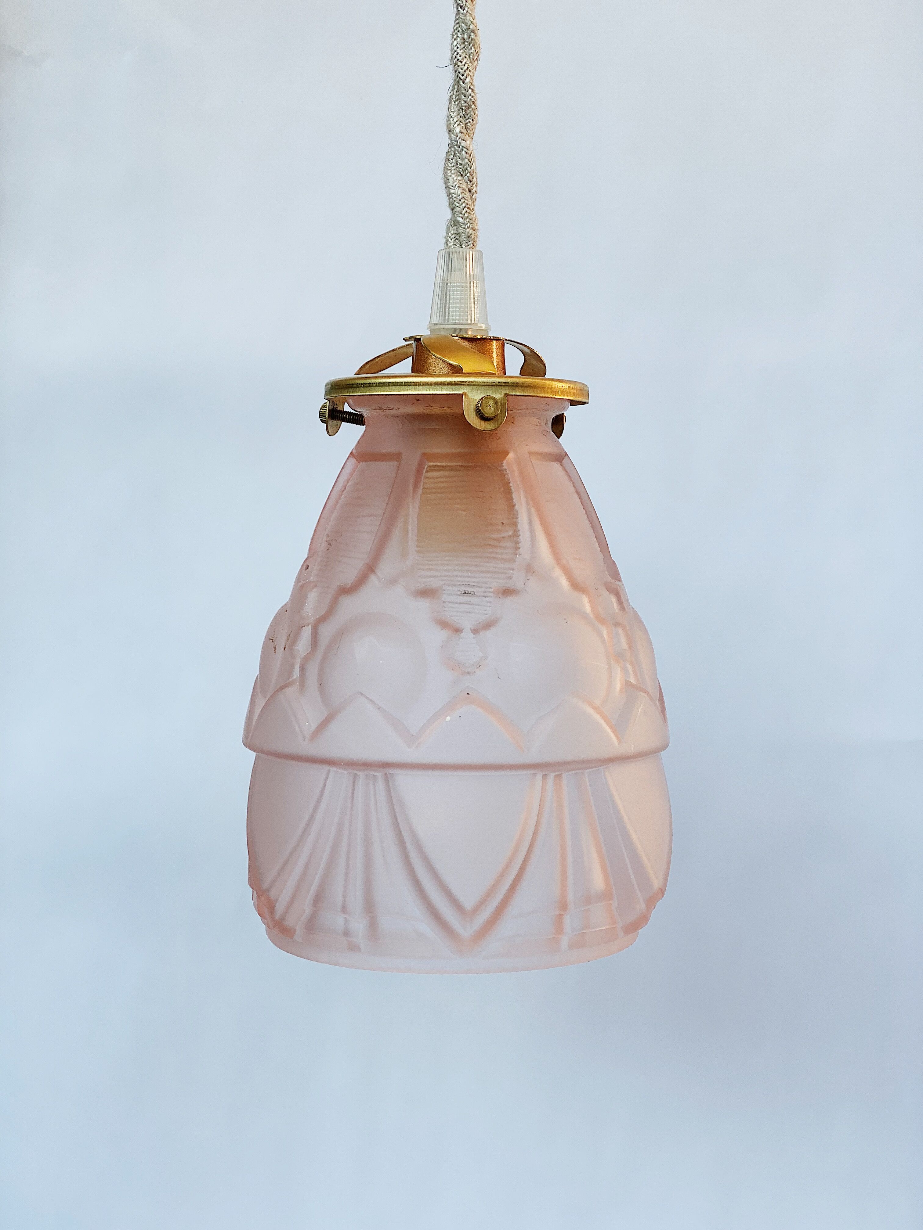 Art deco rose lamp