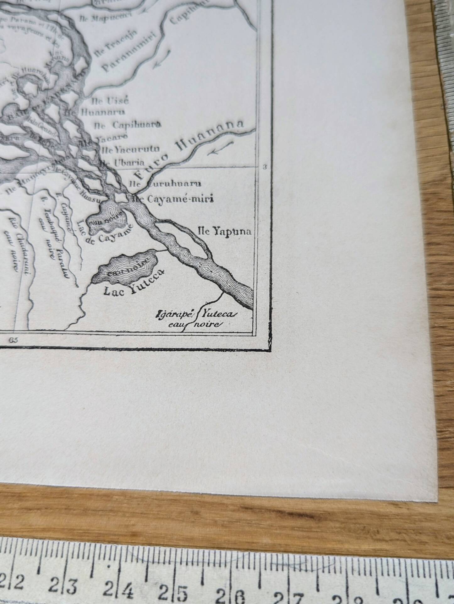 The Caquetá River (Japurá). Printed illustration from 1866.
