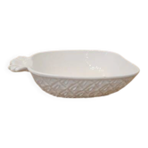 Plat ananas vintage en céramique blanche Bassano - faïence italienne Riviera
