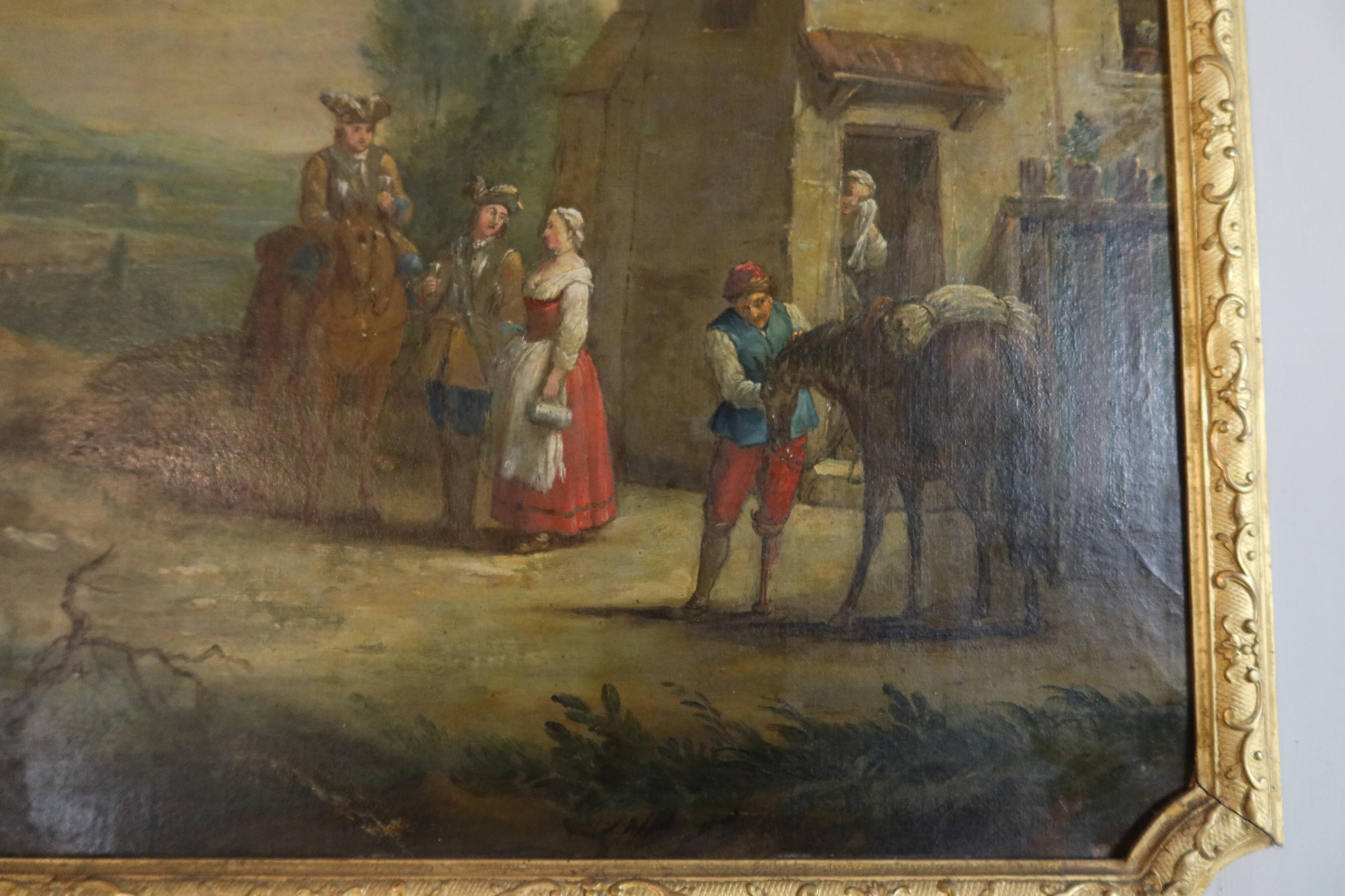 19th century trumeau mirror