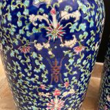 Paire de vases chinois en porcelaine de fin 19è siècle