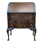 1930s English walnut back desk