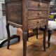 Small chest of drawers / tallboy / antique bedside table with 3 drawers / Louis XV style / solid oak
