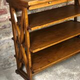 Service / storage furniture in solid walnut style Louis Philippe