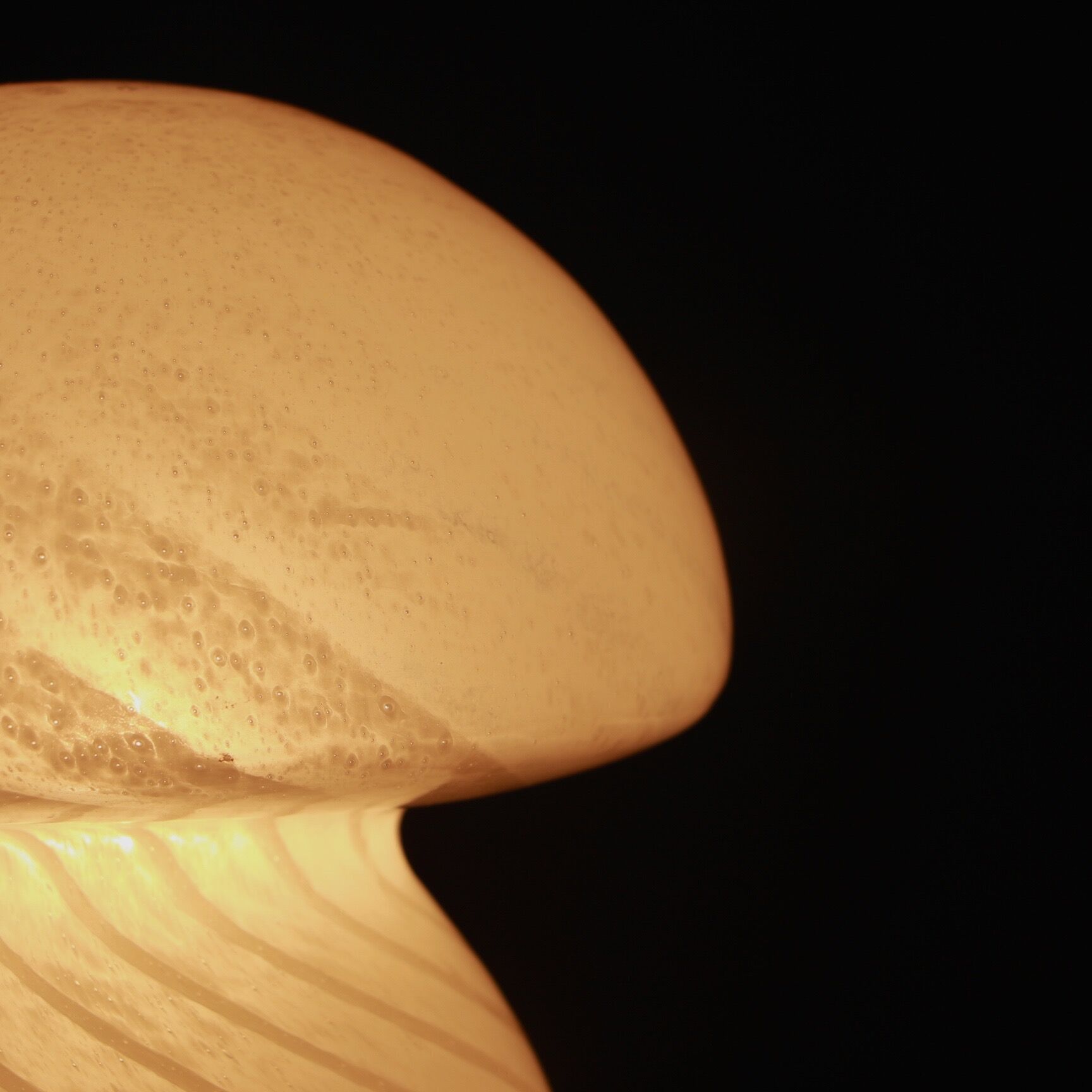 Murano glass mushroom lamp