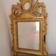 Miroir Louis XVI en bois doré 35x 65cm