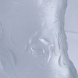 Josef Inwald glass vase with rose decoration H. 20 cm