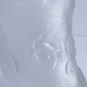 Josef Inwald glass vase with rose decoration H. 20 cm