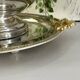 Silver Plated Grape Ice Bucket with Pedestal Tray, French ice bucket