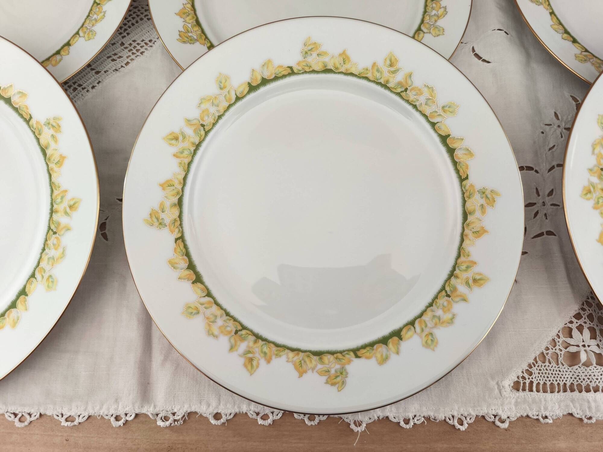 Set of 6 Limoges porcelain plates Haviland Hôtel Métropole Brussels