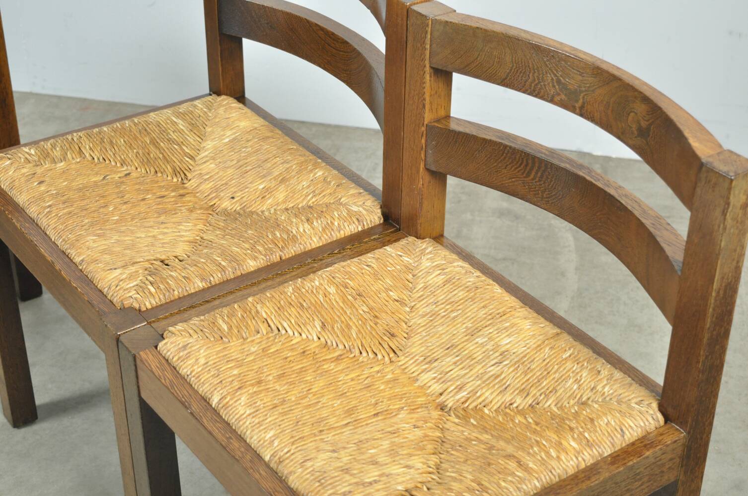 Modern vintage wenge dining chairs by OV Rotterdam, 1970s