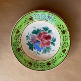 Floral decorative plate of the pays de l'est verte