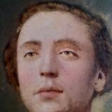 Portrait oil on cardboard