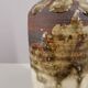 Enamelled sandstone vase signed by the artist 1960